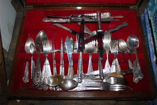 Canteen of boxed Kings plated cutlery